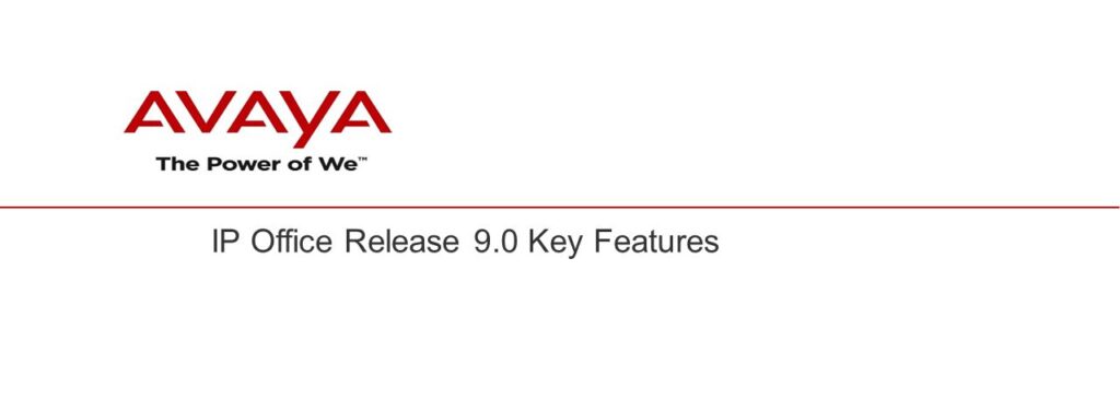 avaya ip office 9.0 release